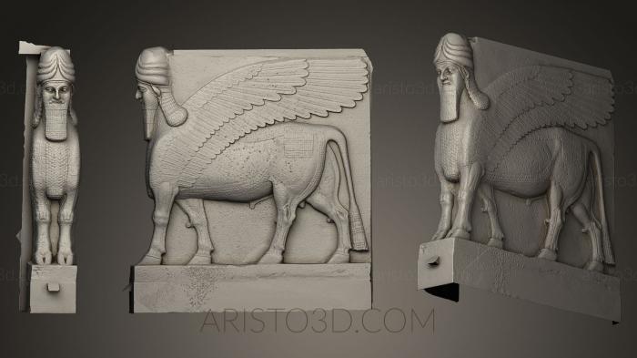 Egyptian statues and reliefs (STKE_0015) 3D model for CNC machine